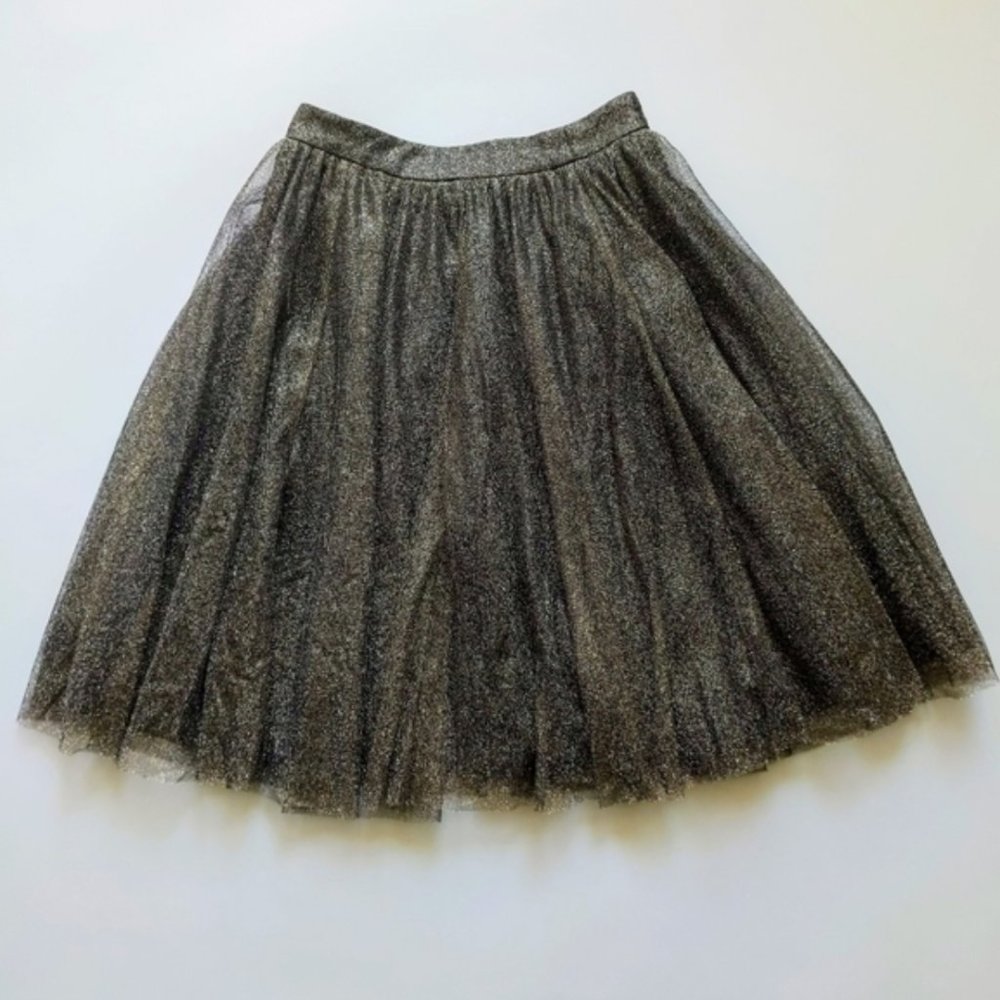Sparkle & Fade Vintage Sparkly Holiday Skirt Full Circle Size Large